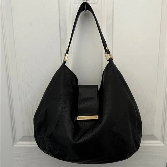 💎AUTHENTIC GUCCI GUCCISSIMA LARGE BLACK LEATHER BAG WITH GOLD HARDWARE💎 - Picture 4 of 14